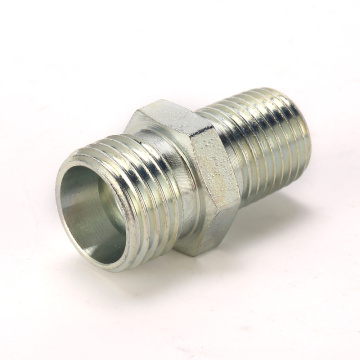 1CT hydraulic adapter carbon steel metric male /hydraulic adapter fitting bspt Metric Hose Adapter